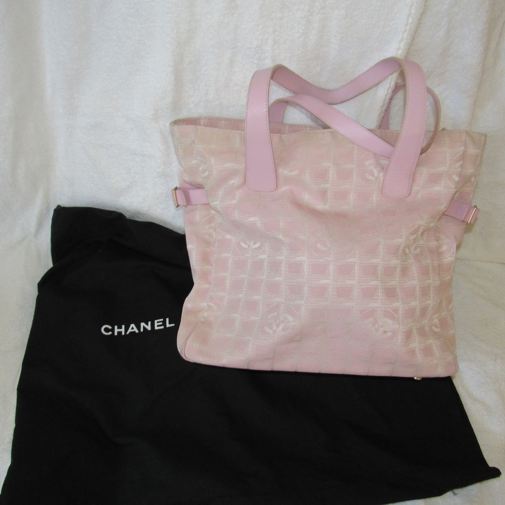 Chanel Nylon Travel Tote Bag with zipper